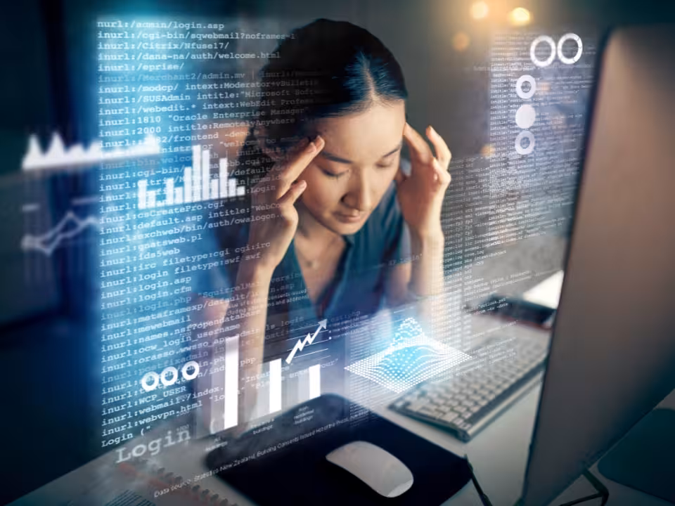 Female information technology professional at work